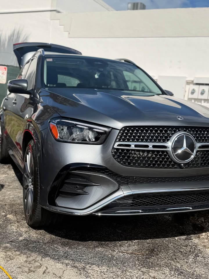 Finished gray Mercedes SUV after a professional exterior detail